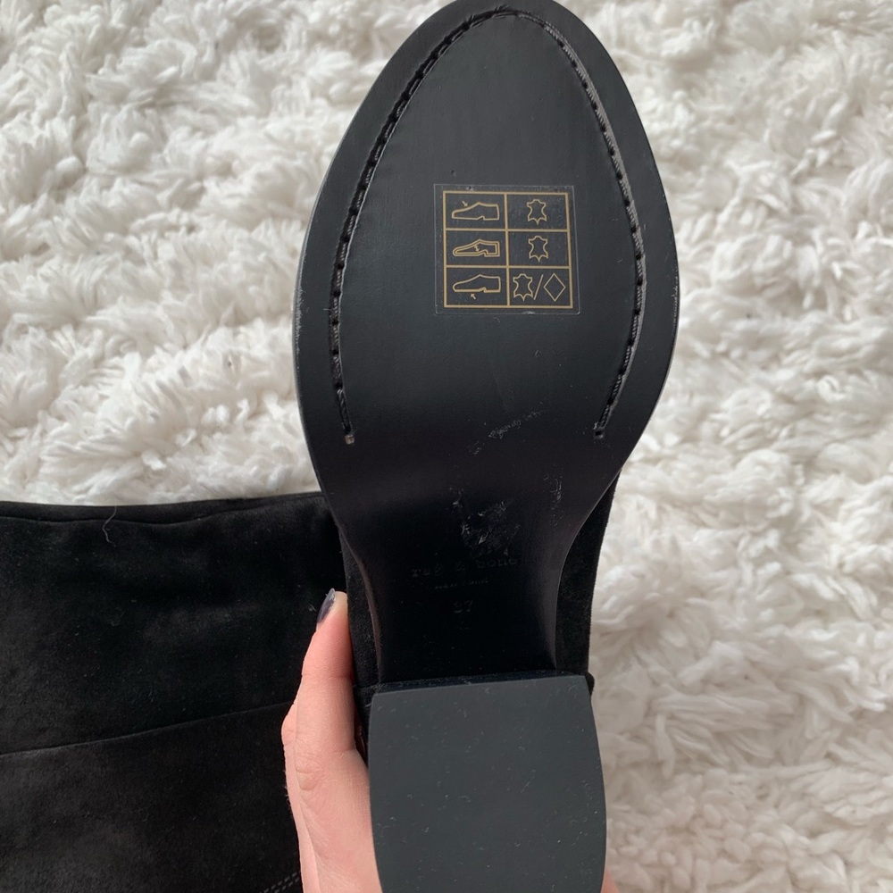 NEW! Black Rag and Bone Ashby Talk Boots!!! - Picture 6 of 6